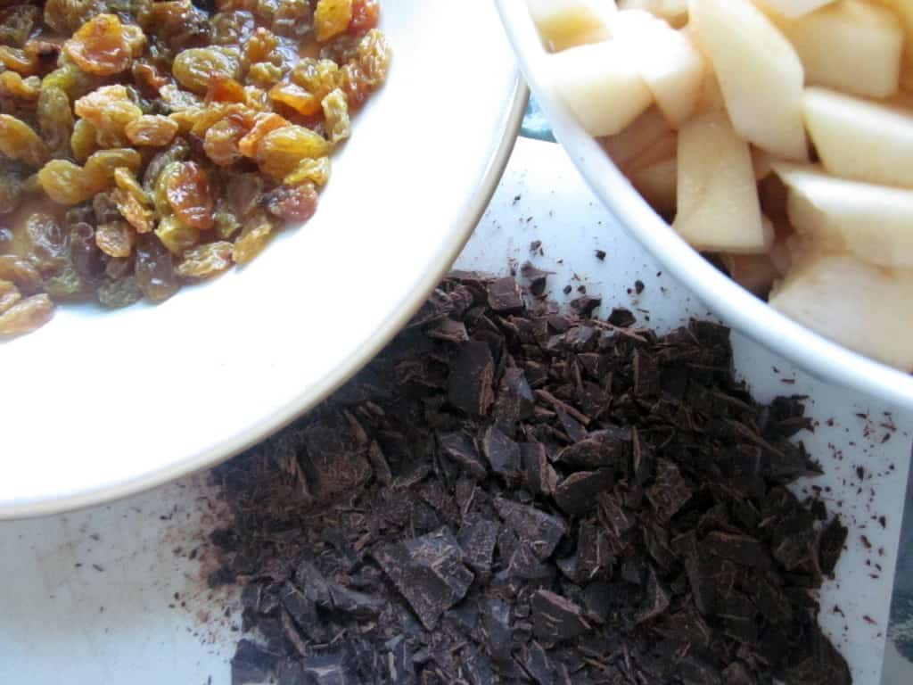 pear-chocolate strudel ingredients