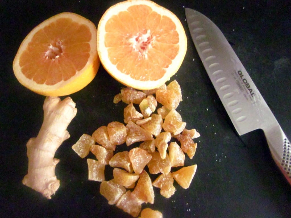 Grapefruit and candied ginger cupcakes ingredients