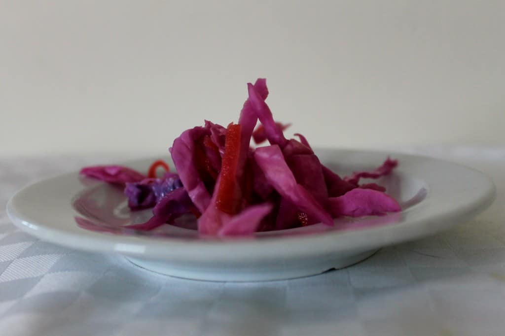 perky quick-pickled sauerkraut