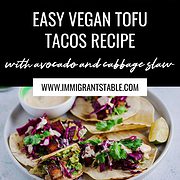 components of tofu tacos recipe