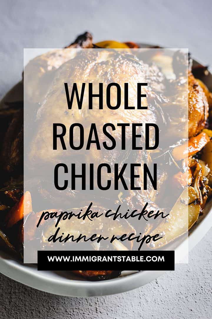 Paprika chicken dinner recipes featuring whole roasted chicken.