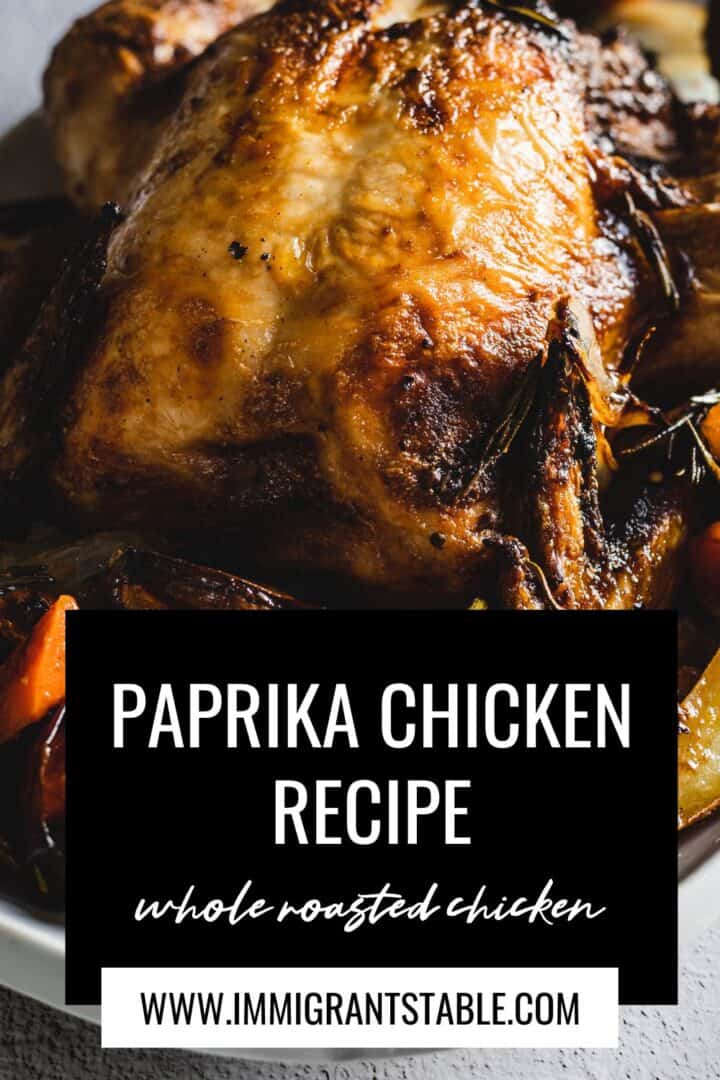 Enjoy a flavorful, whole-roasted paprika chicken with this easy recipe.