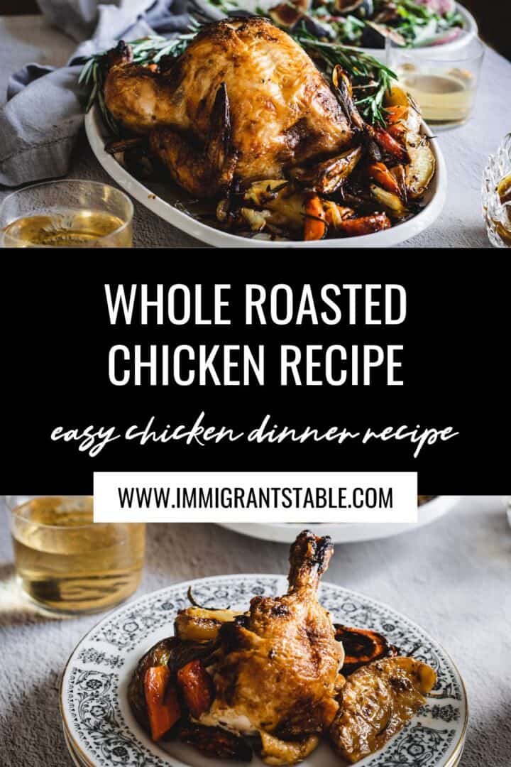 Easy whole roasted chicken recipe with a zesty paprika twist, perfect for a delicious and effortless dinner.