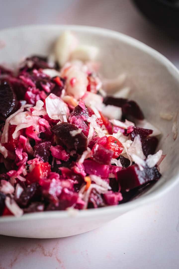 At the Immigrant's Table Tangy Russian root vegetable salad