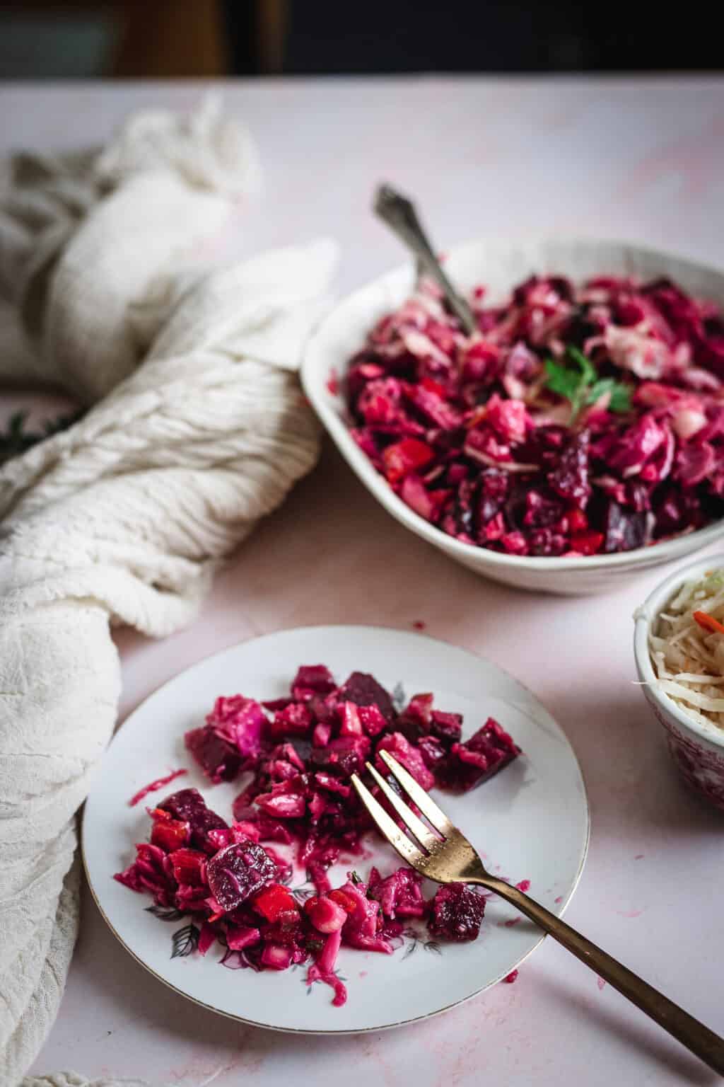 At the Immigrant's Table Tangy Russian root vegetable salad