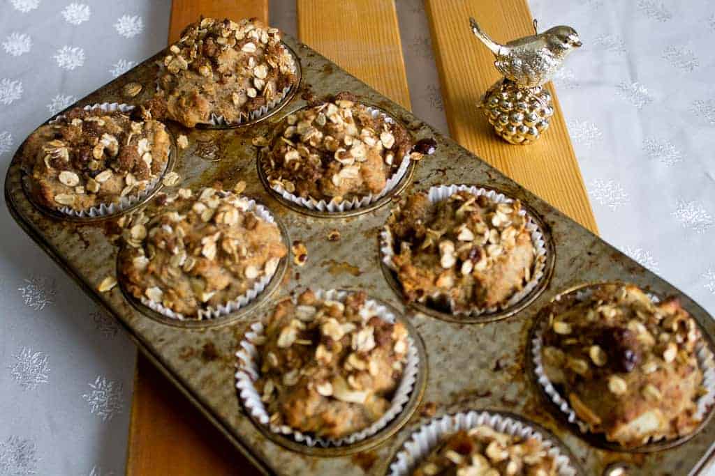 Morning glory muffins baked