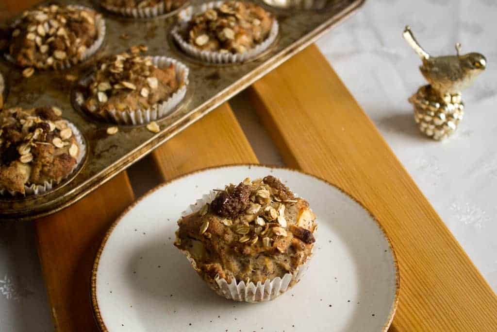 Morning glory muffins serves one