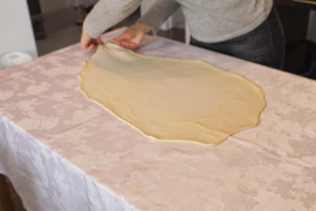 Bosnian pita pie technique