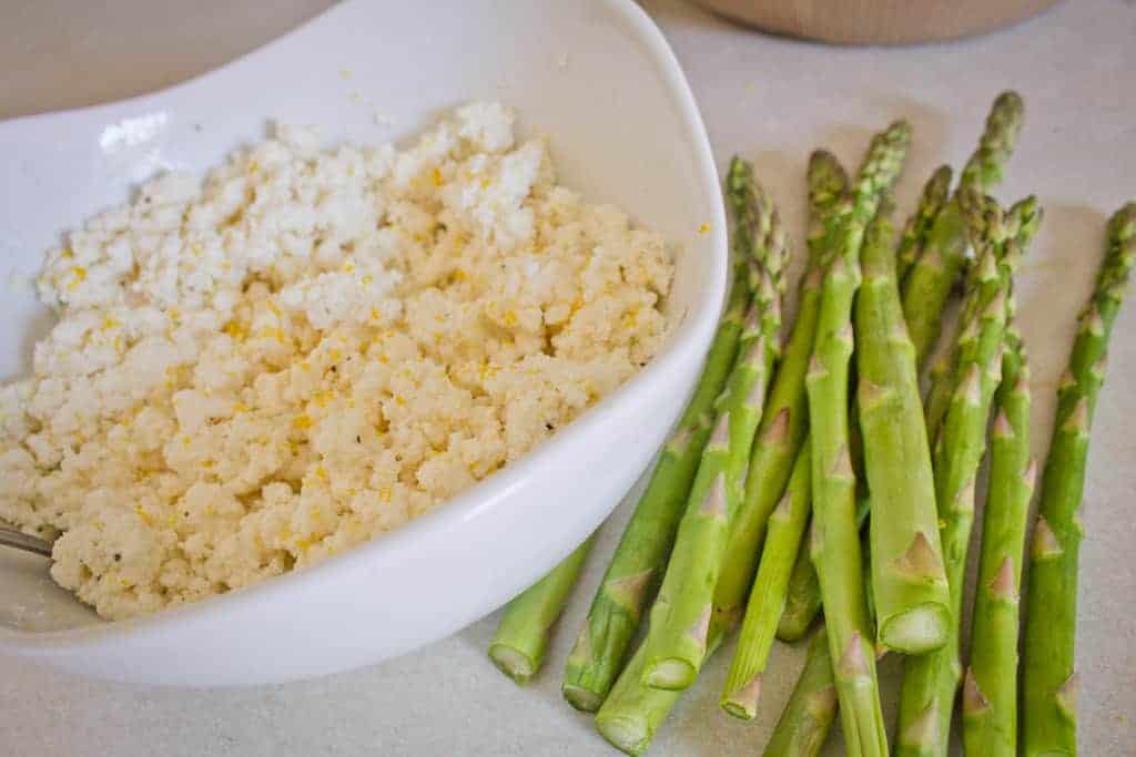 asparagus and ricotta tart main ingredients