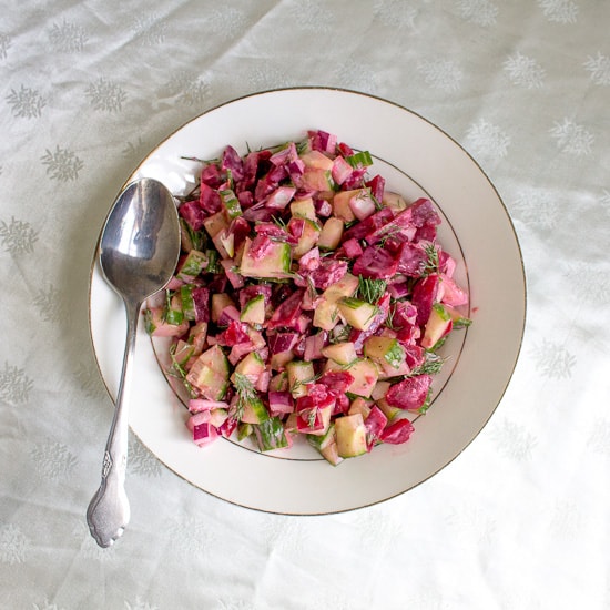 Pickled Red Onions and Cucumbers - Little Bites Of Joy