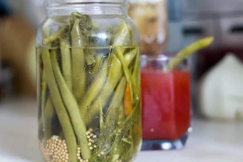 Pickled green beans