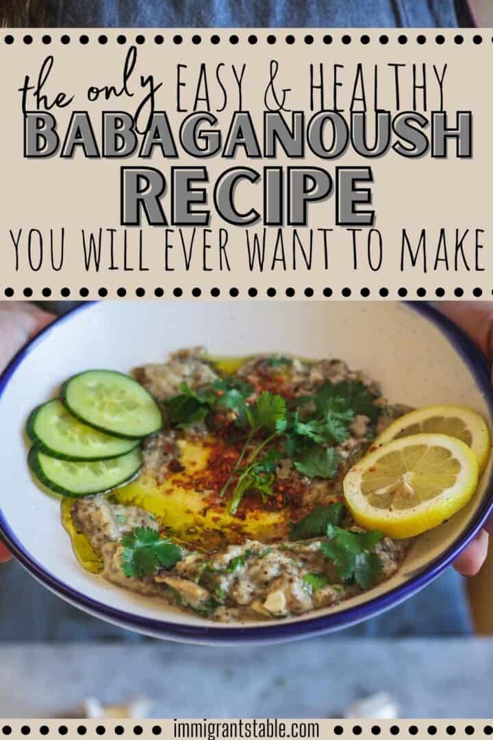 The only easy & healthy baba ganoush recipe without tahini you ever want to make.