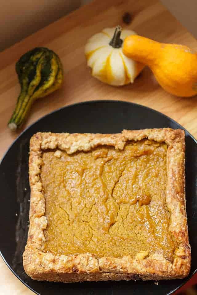 Vegan Hubbard squash pie