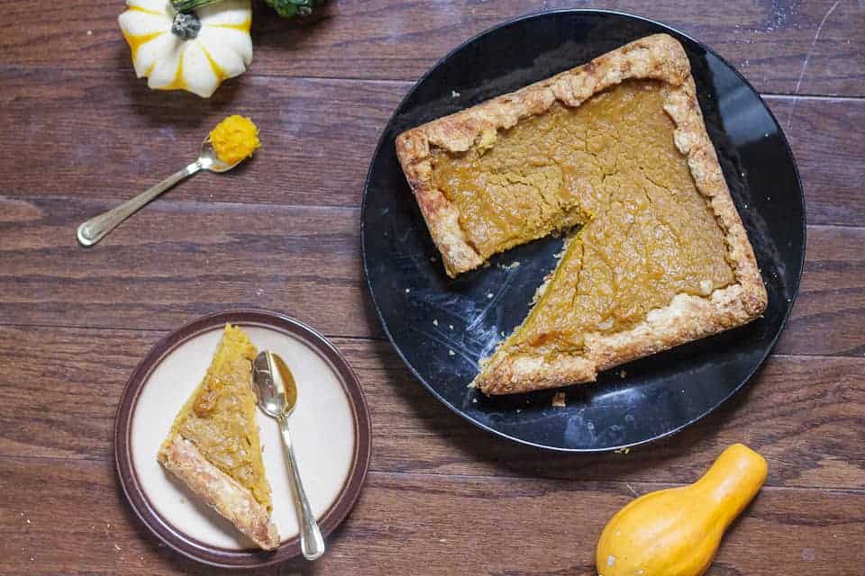 Vegan Hubbard squash pie