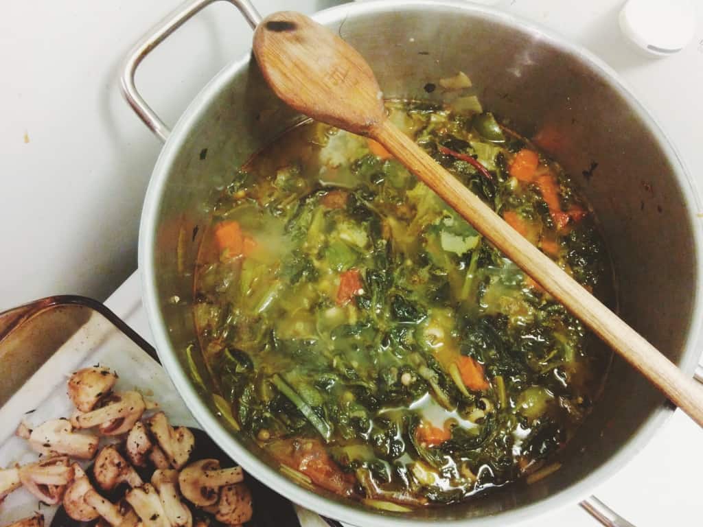 Gumbo Z'Herbes from a Jewish Southern dinner