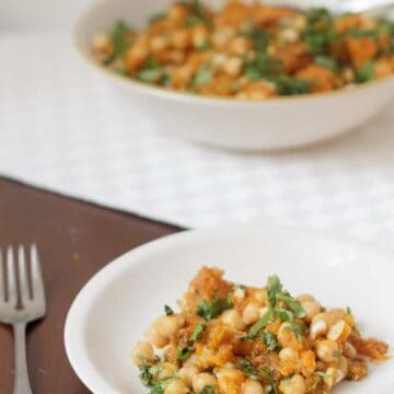 Tunisian pumpkin Tirshi salad