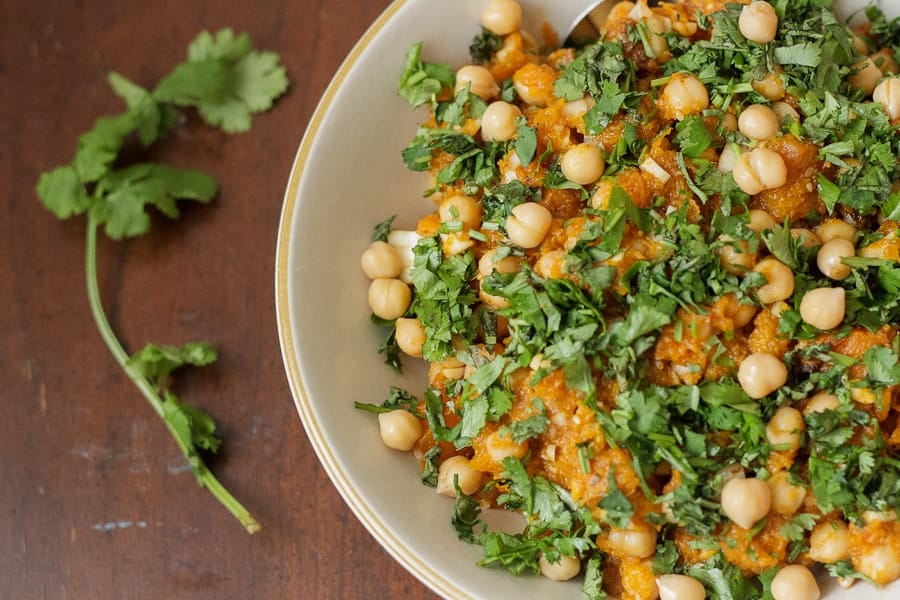 Tunisian pumpkin Tirshi salad