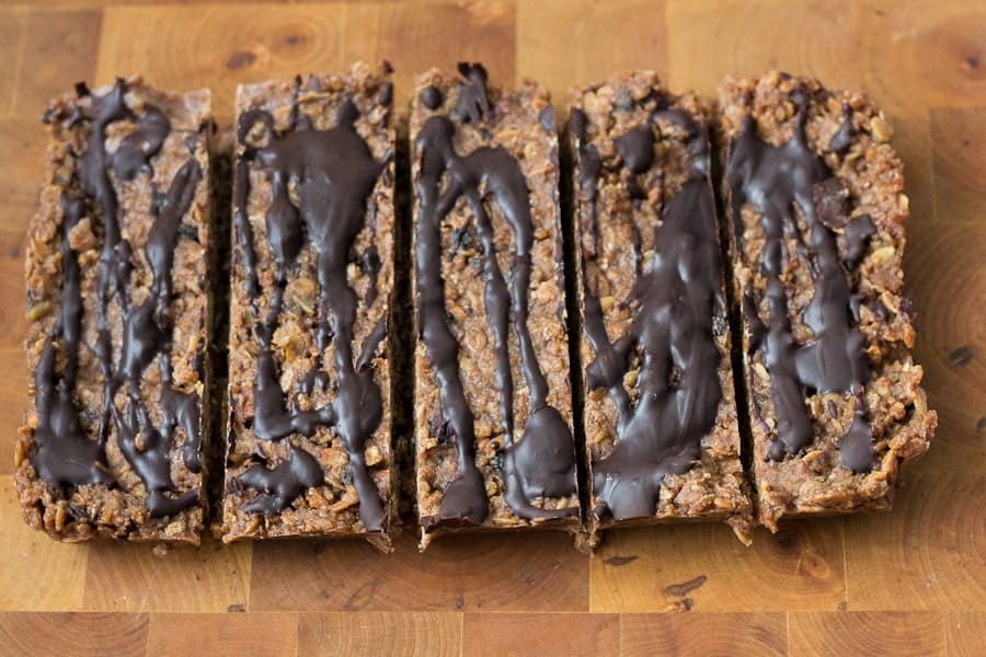 Pear chocolate granola bars