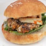 Roasted garlic and yam burgers with a Tamari almond coating