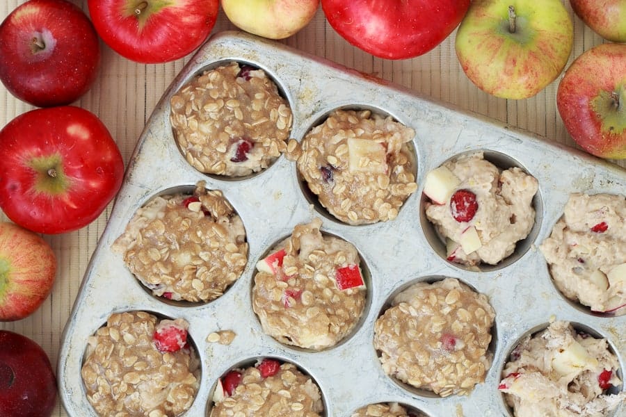 Cranberry apple streusel muffins