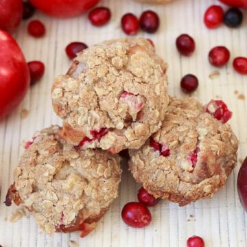 Cranberry apple streusel muffins