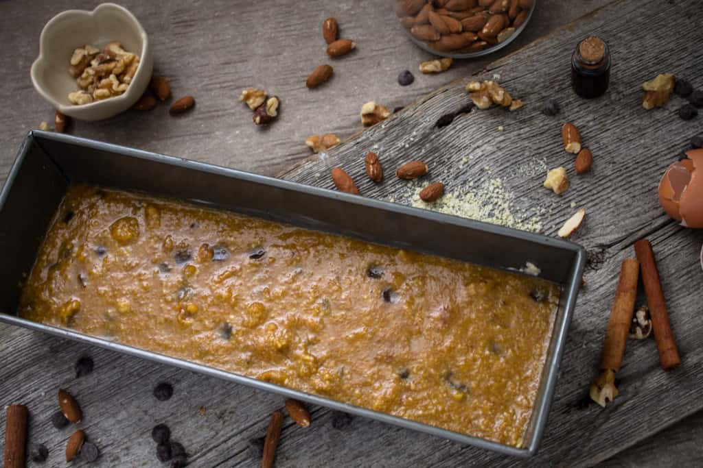 Flourless pumpkin bread