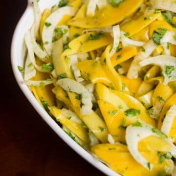 Fennel and mango slaw