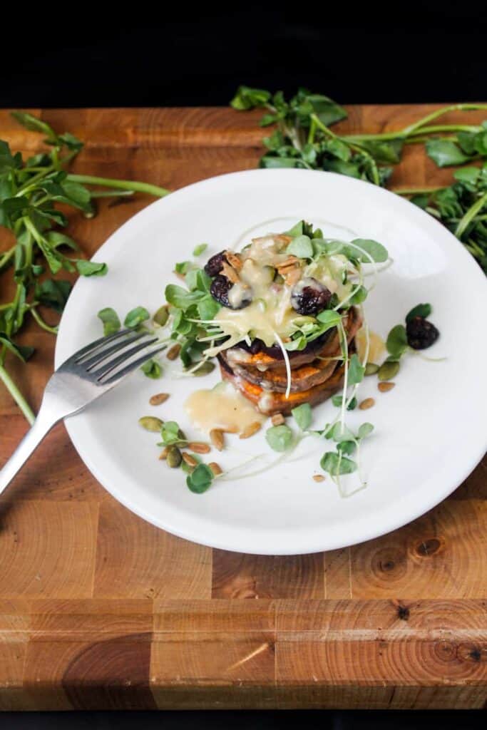 Blog151_Img1_Sweet potato and beet salad with watercress and salad topper lite