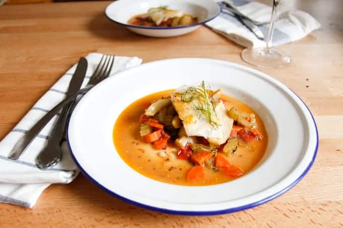 This pan-seared cod with fennel-tomato ragout harkens to the simple, Spanish-Italian food of Argentina.