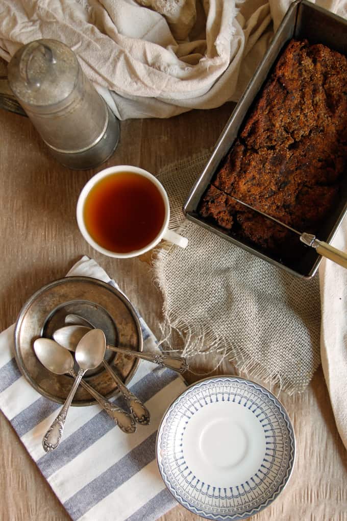 This chocolate paleo banana bread is dense but airy, and chock-full of banana goodness. Healthy enough for breakfast, sweet enough for dessert!