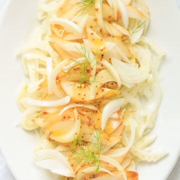 Fennel with apples and pears