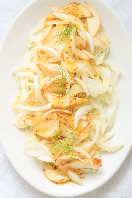 Fennel with apples and pears