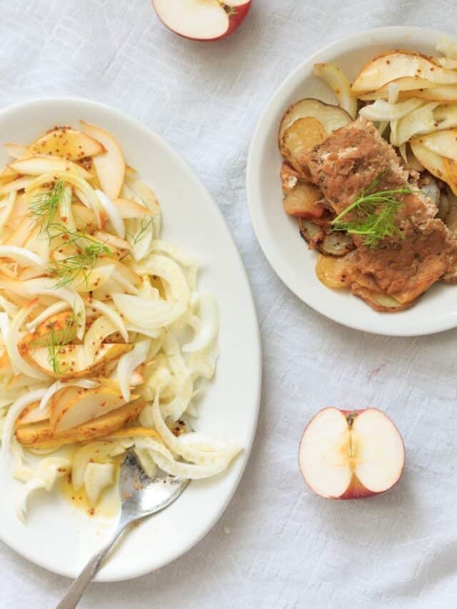 Pear and Fennel Salad with Apples and Mustard Vinaigrette