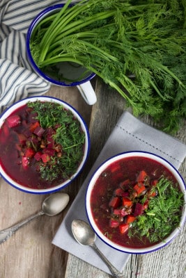 Vegetarian Ukrainian Borscht {V, GF, Paleo} : At The Immigrant's Table