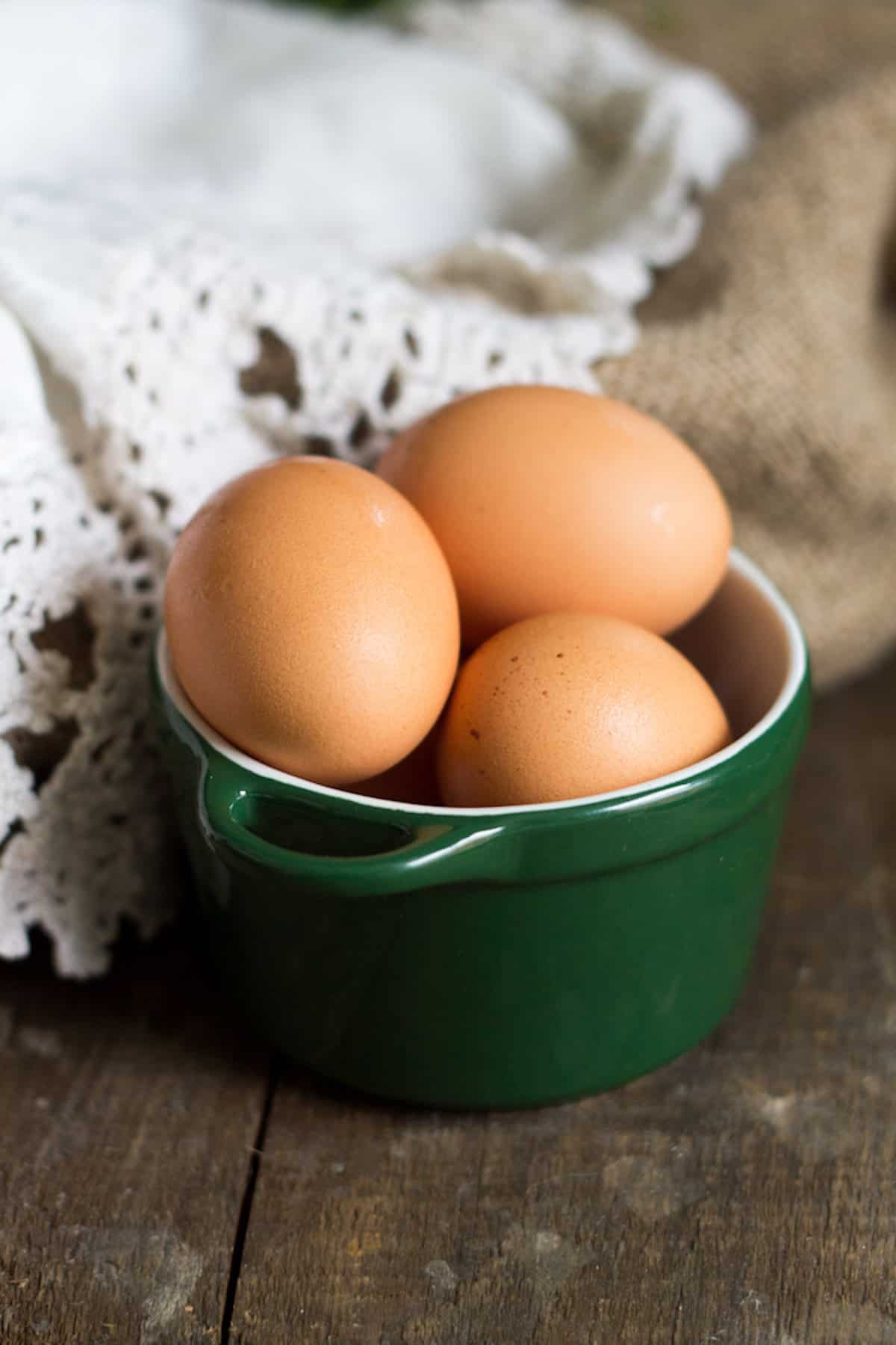eggs in a ramekin