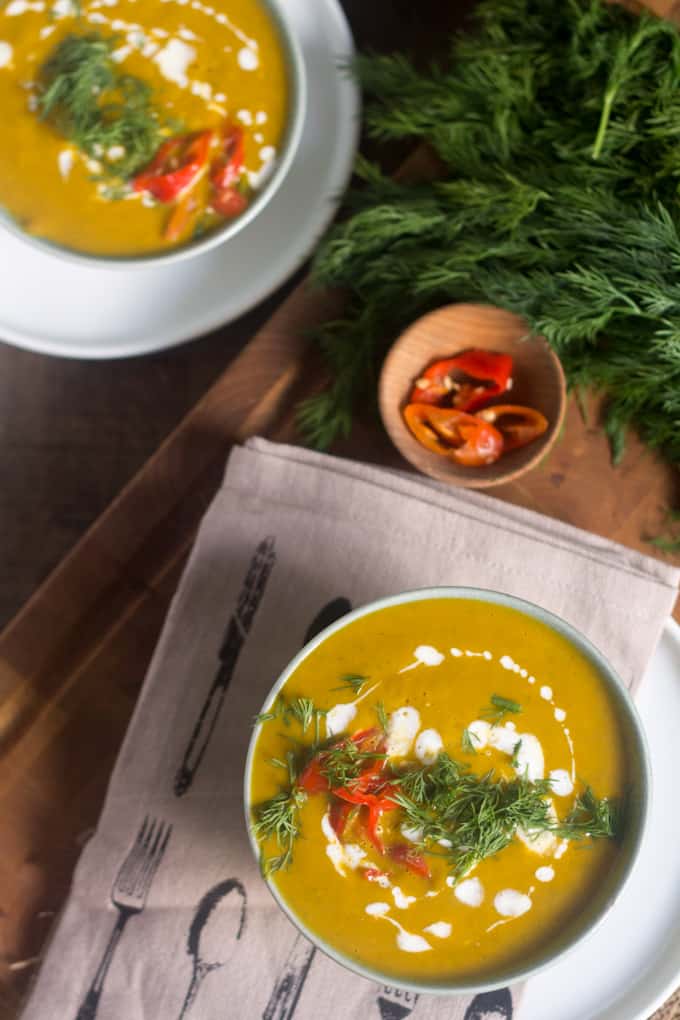 Carrot dill soup