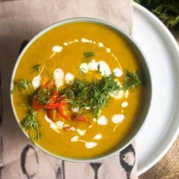 Carrot dill soup