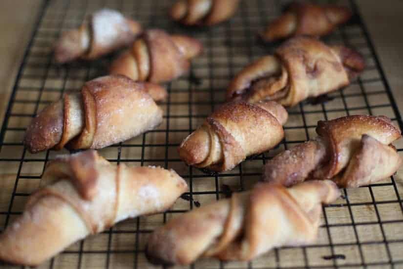 Traditional Israeli yeasted rugelach
