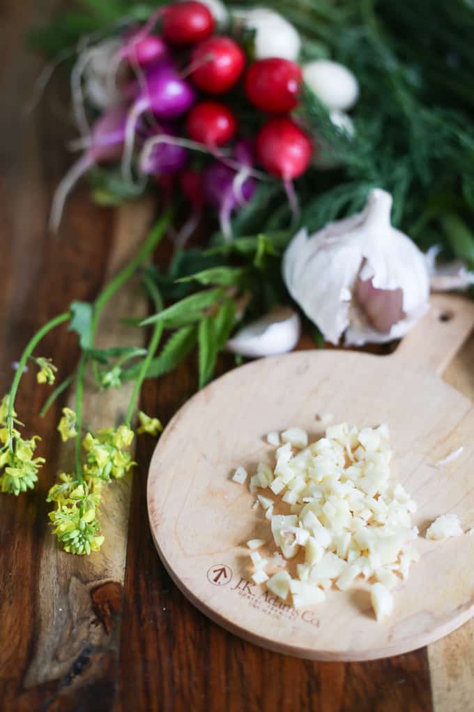 Cold Bulgarian soup with kefir and cucumbers