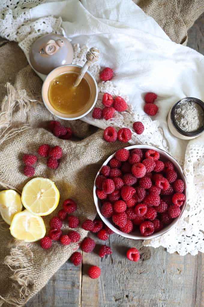 Clean raspberry preserves