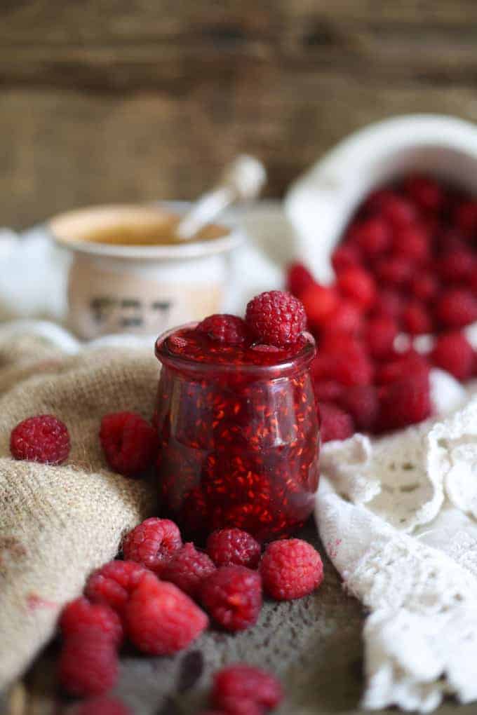 Honey Sweetened Raspberry Jam – Click Fork