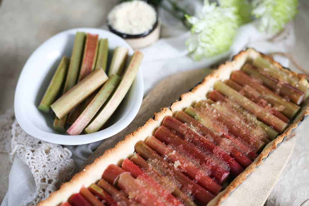 Paleo honey rhubarb tart {GF, P}