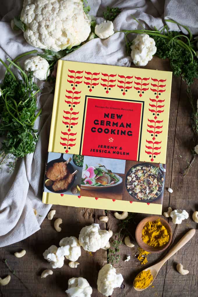 German roasted cauliflower and New German Cooking cookbook giveaway