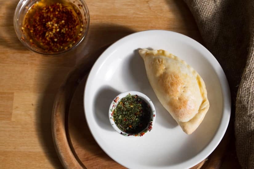 empanadas argentinas with chimichurri