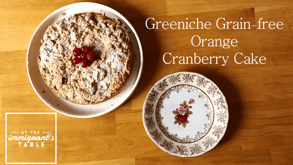 Paleo orange cranberry cake