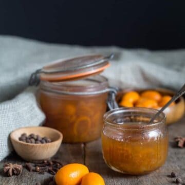 jars of kumquat preserves
