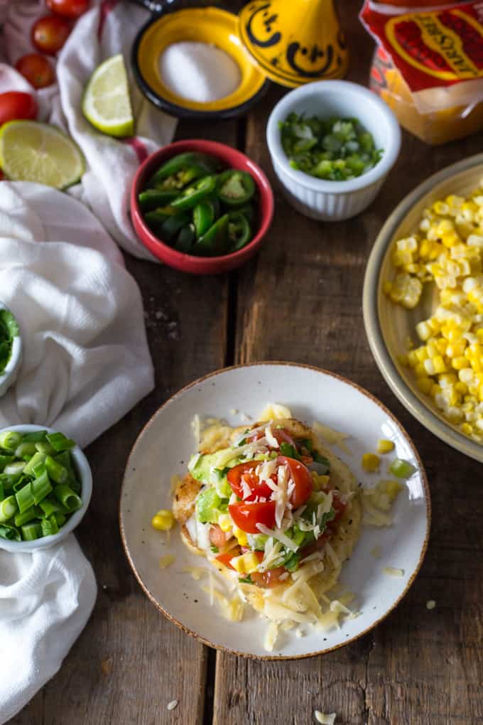 Authentic Colombian cheese arepas