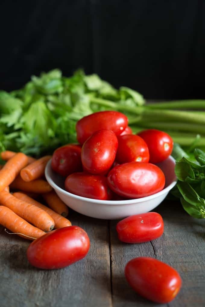 Chunky canned Italian tomato sauce