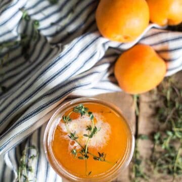 Apricot thyme jam