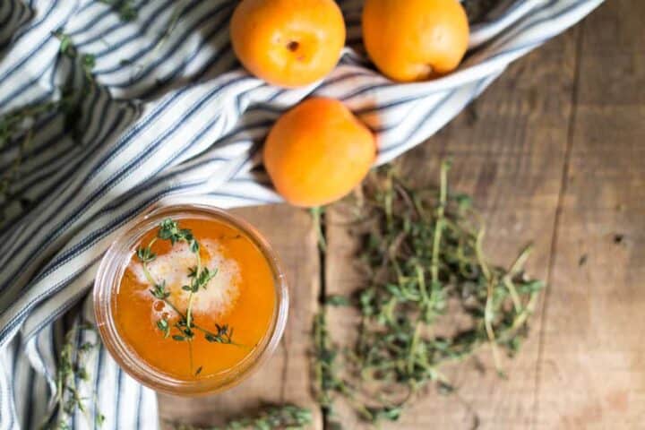 Apricot thyme jam